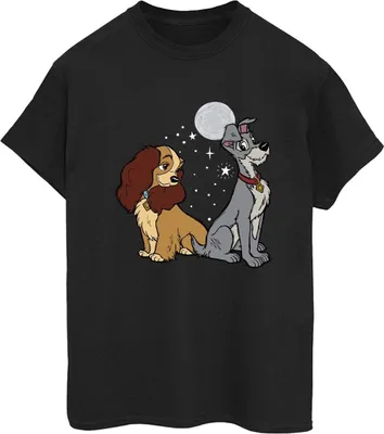 Produktbild von Disney - "Lady And The Tramp" T-Shirt für Damen BI30742 (XXL) (Schwarz)
