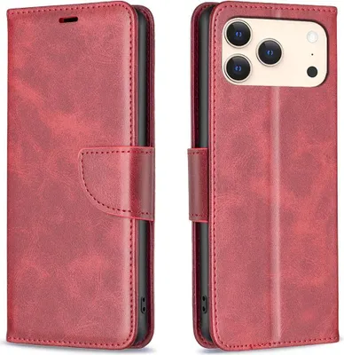 Produktbild von Mobigear Excellent iPhone 17 Pro Hülle Klapphülle Geldbörse - Rot