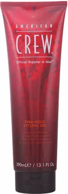 Imagen del producto de American Crew, Gel de peinado de fijación fuerte, para hombres, 390 ml, para dar forma al cabello, en tubo, con vitamina B5