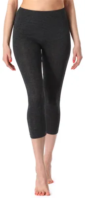 Produktbild von Merry Style Damen Leggings Fitnesshose 3/4 aus Viskose MS10-220 (Dunkelmelange, S)
