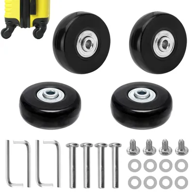 Image de Roues de rechange, 4 pièces, roues en caoutchouc pour valise