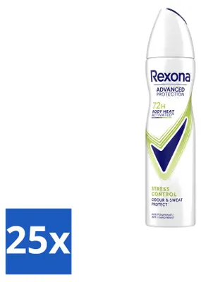 Imagen del producto de 25 unidades de desodorante en spray – Spray antitranspirante – 150 ml – Spray anti-sudor – 72 horas de protección – Aroma cítrico