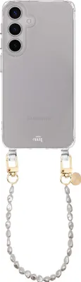 Produktbild von Pearlfection Transparant Cord Hülle - Short cord - Kompatibel mit Samsung Galaxy S23