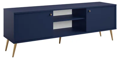 Image de Meuble TV bas Rose 156 x 40,5 x 54 cm, 2 portes, couleur au choix