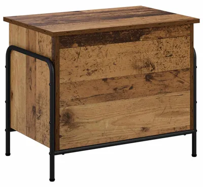 Obrázok produktu pre Úložná skrinka z recyklovaného dreva, rozmer 80 x 40 x 49,5 cm, materiál: drevovláknité dosky