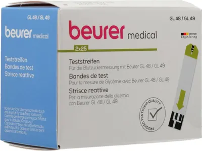 Produktbild von BEURER GL48/GL49 Teststreifen 50 Stück