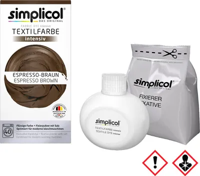 Produktbild von Simplicol textilné farbivo intenzívne všetko v 1 tekuté espresso hnedé