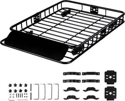 Zdjęcie produktu dla Kosz bagażnika dachowego - Uniwersalny - 1630 x 990 x 152 mm - Bagażnik dachowy - Udźwig 90 kg - Bagażnik