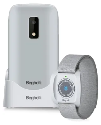 Obrázek produktu pro Sada Beghelli Salvalavita SLV30N GPS Plus ECO + náramek SLV Band Plus, SOS GPS, displej 2,8", šedá