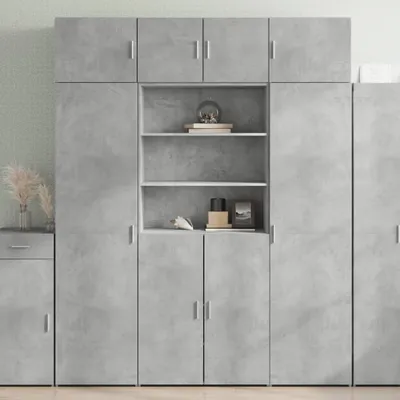 Obrázok produktu pre vidaXL Vysoká skrinka betónová sivá 80x42,5x225 cm materiál na báze dreva