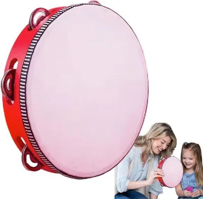 Produktbild von Famanu Tambourin - Percussion Instrument - 8 Zoll - Vielseitig einsetzbar