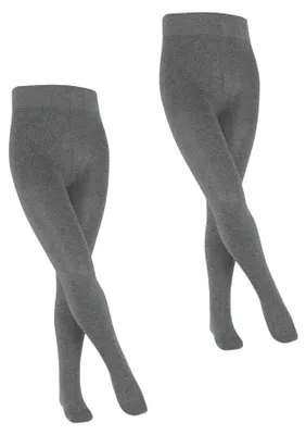 Immagine prodotto di CALZE FALKE Unisex per bambini, modello Family, confezione da 2 pezzi, cotone, spessore medio, tinta unita