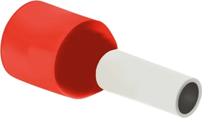 Image de Embouts DIN 46228 partie 4 isolés, taille N, code couleur DIN section 35 mm² rouge - 1 pièce