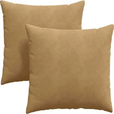 Obrázok produktu pre vidaXL Vankúše na pohovku 2 ks hnedé 80 x 80 cm manšestr