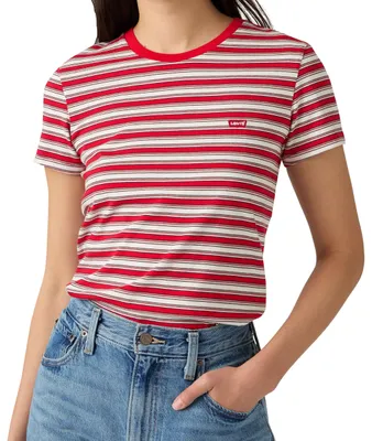Produktbild von Levi's Perfect Tee Pisces Stripe True Red Strip