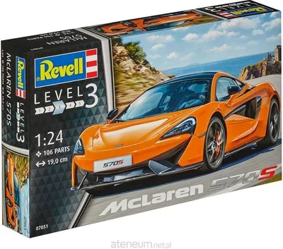 Zdjęcie produktu dla Revell McLaren 570S, Model samochodu sportowego, Zestaw montażowy, 1:24, Mc Laren 570s, Pomarańczowy, Model pojazdu lądowego