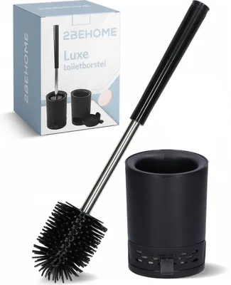 Image de Brosse de toilette en silicone hygiénique avec support