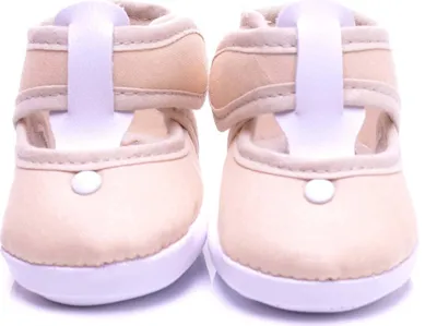 Produktbild von Toma Baby Krabbel Schuhe mit Klettverschluss Beige 9cm / EU16