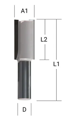 Produktbild von Makita Nutfräser zweischneidig Ø 6 mm Schaft