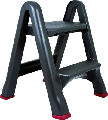 Produktbild von Curver R034721 Tritthocker Polypropylen (PP) Grau  Rot