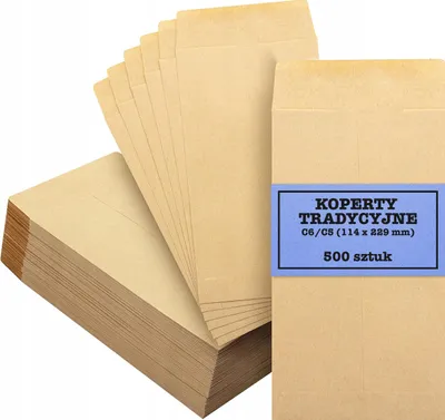 Obrázek produktu pro Koperta brązowa C5 bez okienka 50 sztuk