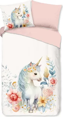 Produktbild von Duvet cover Pure 135x200 + 1* 80x80 cm - unicorn