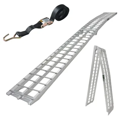 Produktbild von TRUTZHOLM Auffahrrampe klappbar 305 cm Traglast 272 kg Aluminium Motorradrampe Rampe Verladerampe