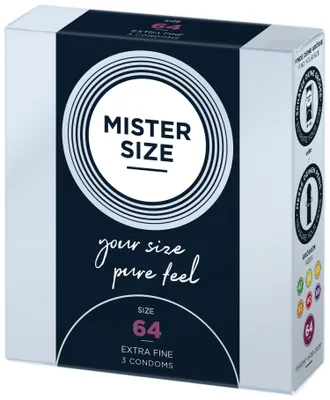 Obrázok produktu pre MISTER.SIZE 64 mm kondómy 3 kusy