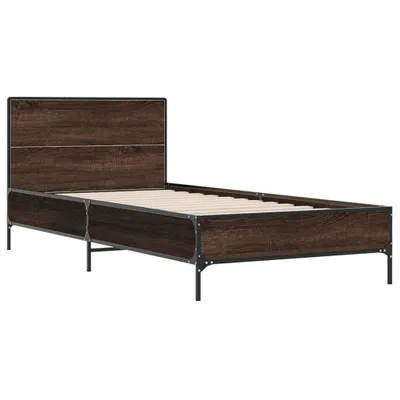 Image de Cadre de lit sans matelas chêne marron 90x200 cm