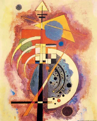 Obrázek produktu pro Wassily Kandinsky umělecký tisk obraz - Hommage An Grohmann, 1926 (50 x 40 cm)