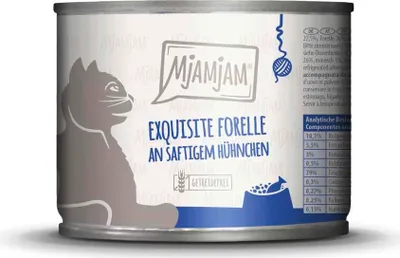 Image de MjAMjAM 200gx6 Truite & Poulet Chat