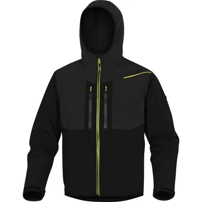 Obrázok produktu pre HORTEN2 pracovná softshell bunda - Čierna-Žltá, L
