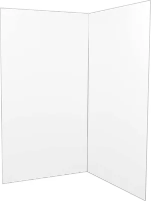 Image de Pack 2 Panneaux Muraux en Aluminium Blanc 120x210 cm + Profilés Chrome