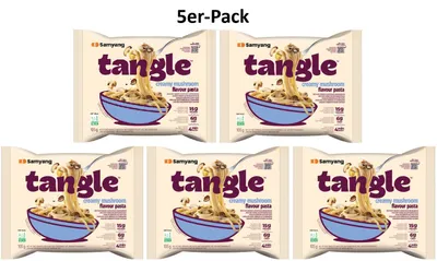 Produktbild von 5er-Pack SAMYANG Tangle Pasta mit Creamy Mushroom Pilzrahmsauce 105g