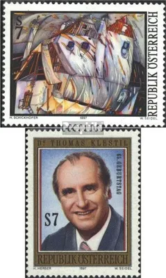 Produktbild von Briefmarken Österreich 1997 Mi 2234,2235 (kompl.Ausg.) gestempelt Moderne Kunst