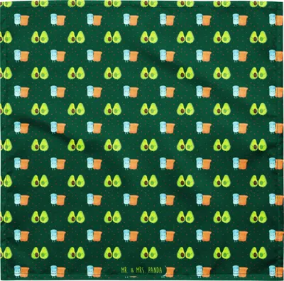 Produktbild von Mr. & Mrs. Panda Kopftuch Avocado Pärchen S - Grün - Geschenk, Haarband, Schweißband, Liebe, Schwangerschaft, Kinder, Familie, Bandana, Halstuch, Stirnband