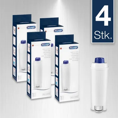 Produktbild von 4x DeLonghi DLS C002 Wasserfilter für ESAM, ECAM, BCO EC Kaffeevollautomaten