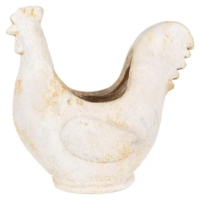 Productafbeelding van Clayre & Eef bloempot Huhn, 36x18x35 cm, beige, keramiek