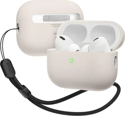 Obrázek produktu pro Elago Liquid Hybrid Case s nylonovou šňůrkou pro AirPods Pro 2 Stone