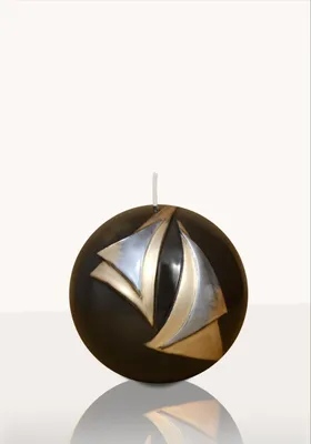 Produktbild von Designkerze Aurelia Kugelkerze Schwarz 100 mm