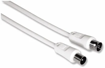 Produktbild von HAMA Antennenanschlusskabel 132626, weiß, 75 dB, 1,5 m