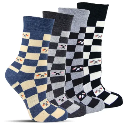 Produktbild von Frostfighter Damen Thermosocken ohne Gummi (6x Paar) warme Wintersocken dicke we