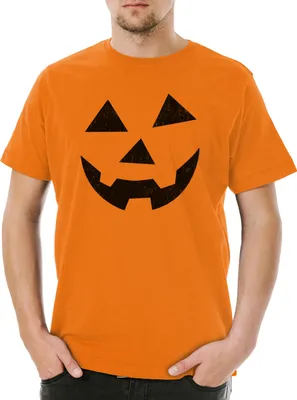 Produktbild von Urban Backwoods Glowing Halloween Pumpkin IV, Herren T-Shirt, Farbe: Orange, Größe: XS