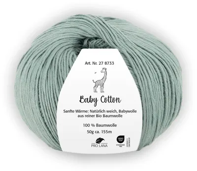 Produktbild von Pro Lana Baby Baumwolle COLOR & UNI (organic) 50g/155m Lauflänge, 100?% Baumwolle ( ), NS 3,0-3,5 uni 62