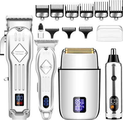 Produktbild von INF 4-in-1 Haarschneidemaschine Set 973A für professionelle Pflege Silber