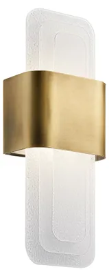 Produktbild von Elstead Serene LED Wandleuchte Naturmessing Messing