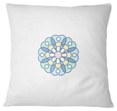 Kissenhülle 45x45 cm, Weiß, Polyester, mit Reißverschluss