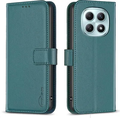 Produktbild von Xiaomi Redmi Note 15 Pro 5G Hülle - BINFEN Klapphülle - Grün