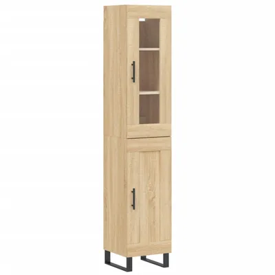 Immagine prodotto di Credenza Rovere Sonoma 34,5x34x180 cm in Legno Multistrato