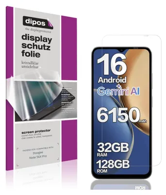 Immagine prodotto di 4x Pellicola Protettiva per Doogee Note 56X Pro Protezione Schermo Claro Display dipos